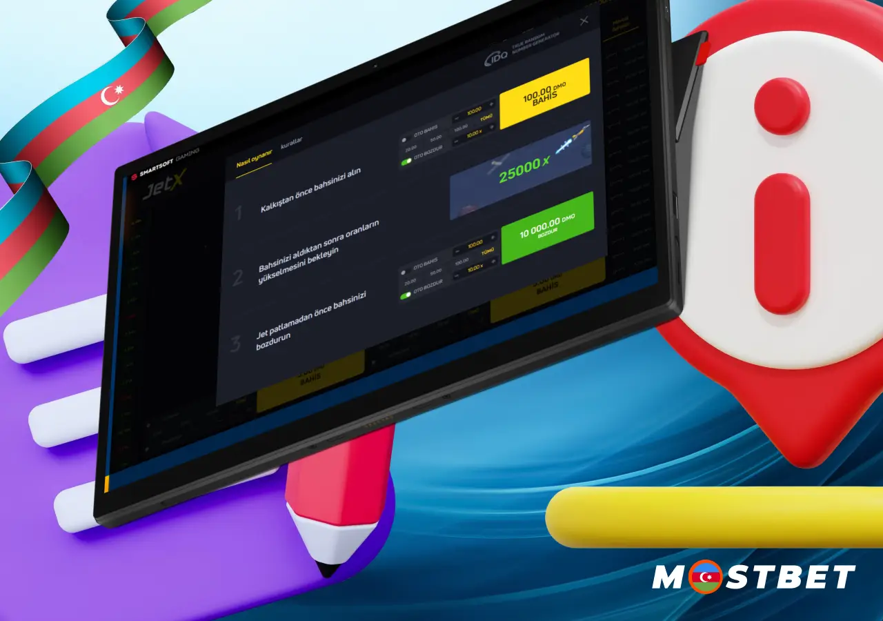 Mostbet-də Jetx slotunu oynamağa başlamaq üçün təlimatlar
